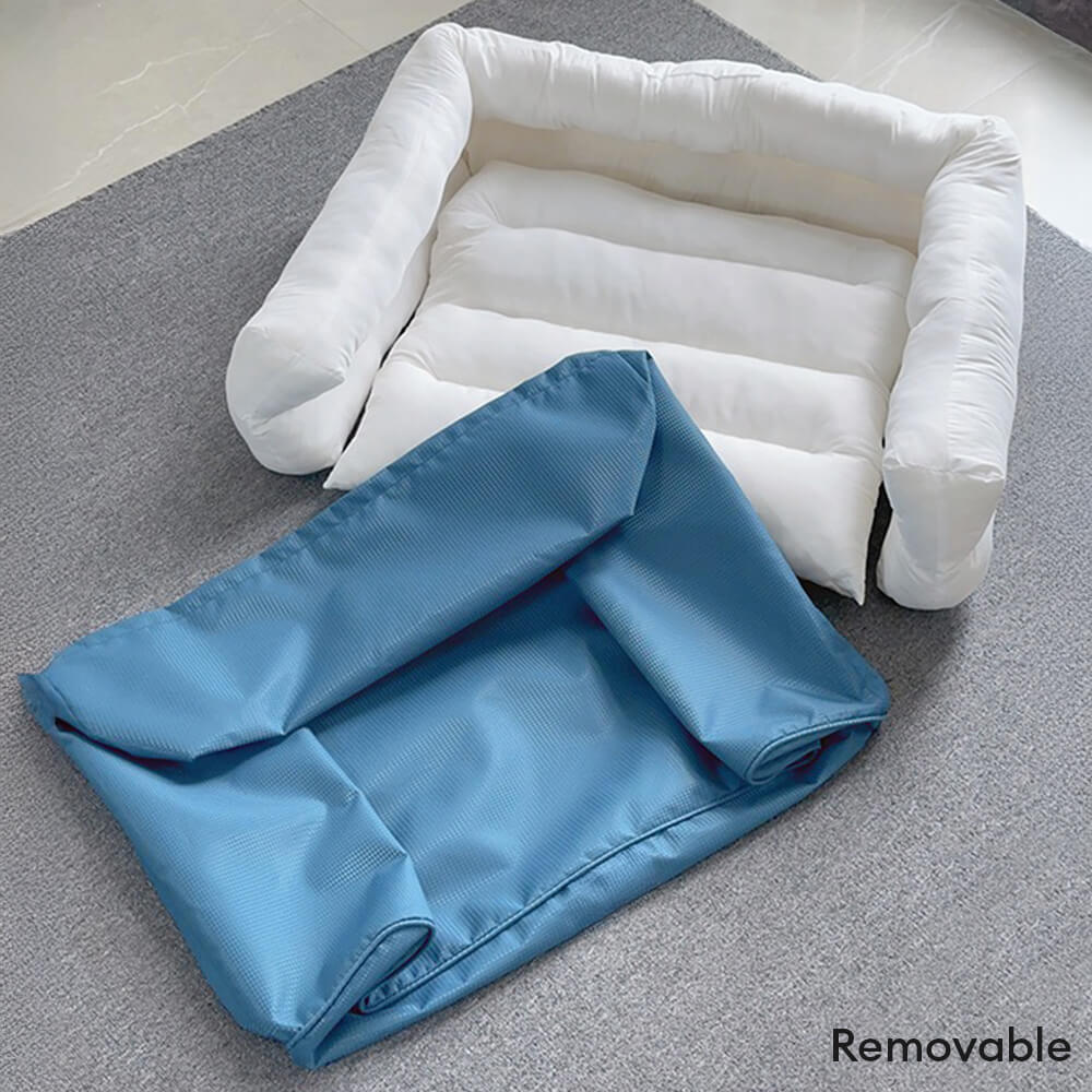 Cama de sofá de perros con refuerzos para perros extraíbles de Oxford.