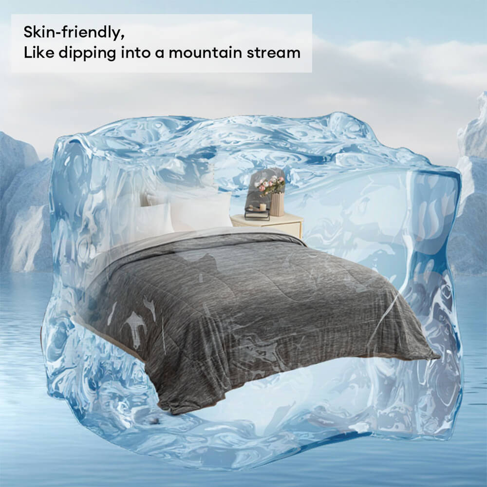 Skin-Friendly Breathable Lightweight Cooling Comforter for Deep Sleep