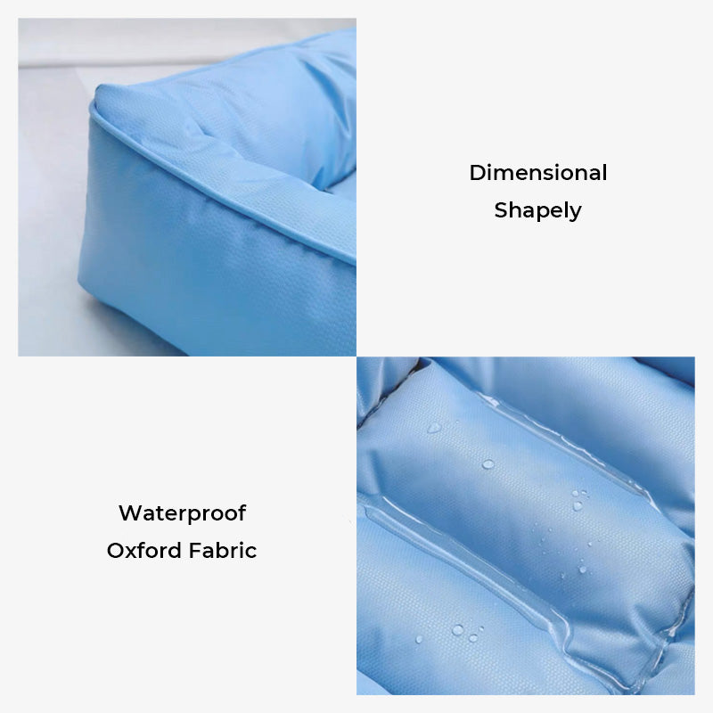 Cama de perros y gatos de enfriamiento mediano cuadrado resistente al agua