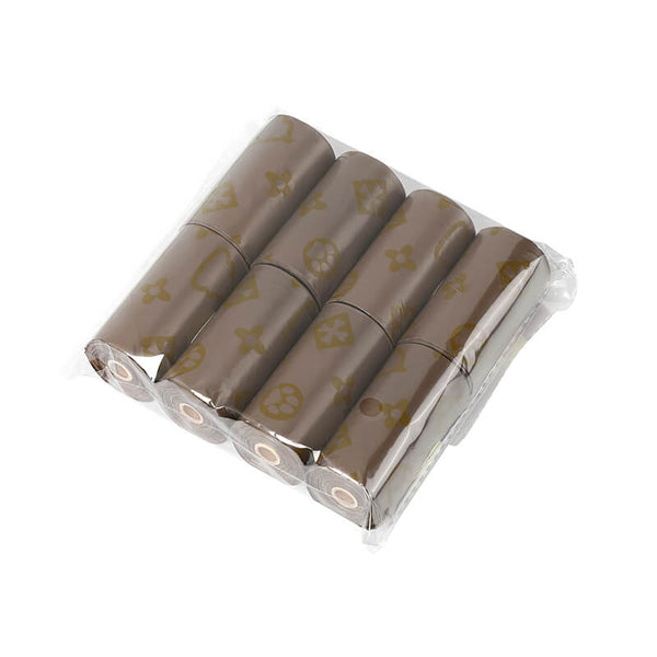Coffee Flavor Dog Poop Bags with Reminder Sticker Inside