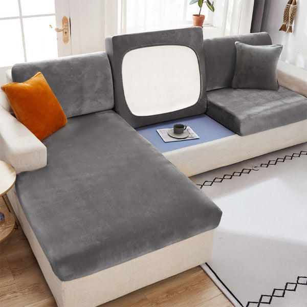 Luxury Shiny Velvet Stretch Full Protection Magic Couch Cover