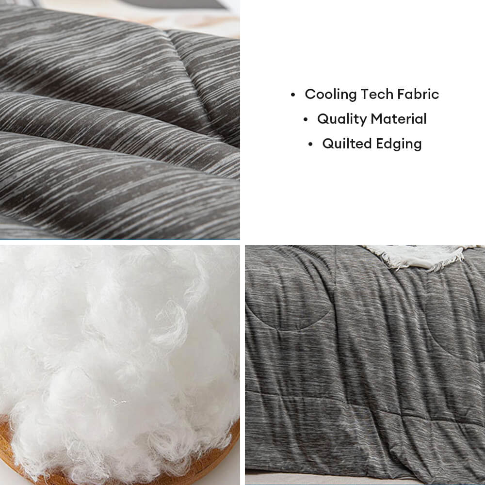 Skin-Friendly Breathable Lightweight Cooling Comforter for Deep Sleep