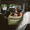 Grand lit rehausseur de siège d'auto pour chien en simili cuir de luxe - Urban Voyager
