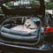 Grand lit rehausseur de siège d'auto pour chien en simili cuir de luxe - Urban Voyager