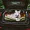 Grand lit rehausseur de siège d'auto pour chien en simili cuir de luxe - Urban Voyager