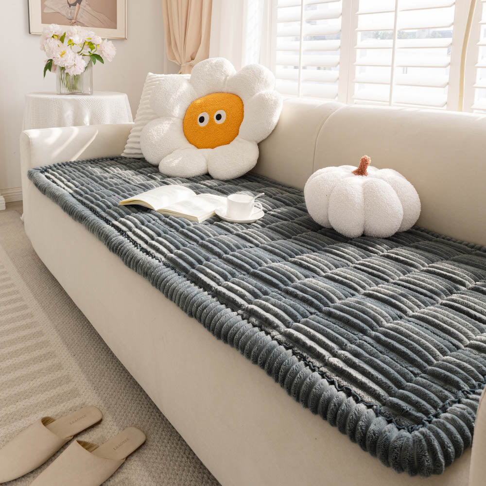 Lazy Soft Flannel Breathable Pet Mat Non-slip Couch Covers