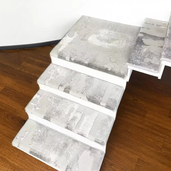 Marble con mechones gruesos y suaves bullnose sin bolas de escalera sin deslizamiento